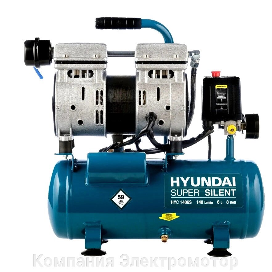 Безмасляний компресор Hyundai HYC 1406S від компанії Компанія Єлектромотор - фото 1