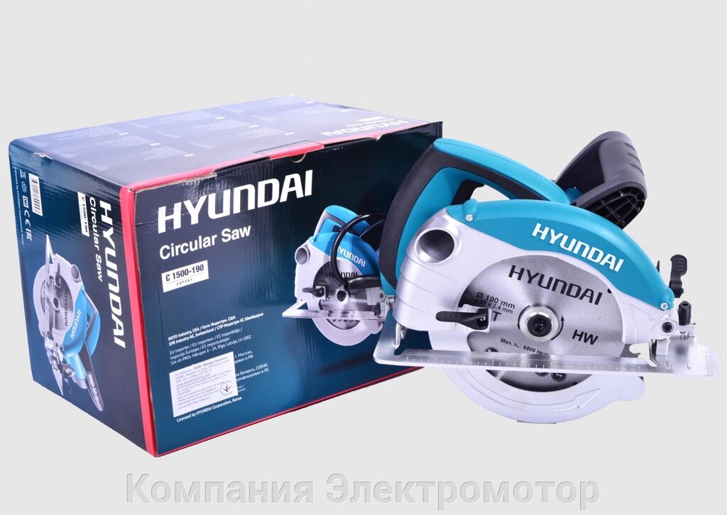 Циркулярна пила Hyundai C 1500-190 від компанії Компанія Єлектромотор - фото 1
