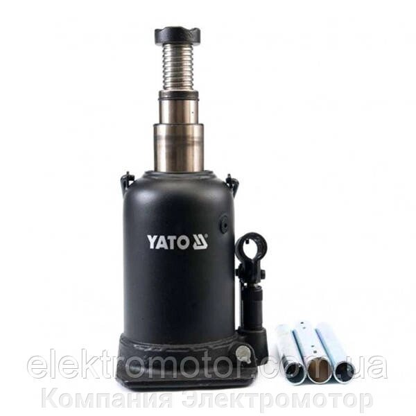 Домкрат гідравлічний пляшковий YATO: 10 т, H= 208 - 523 мм YT-1714 від компанії Компанія Єлектромотор - фото 1