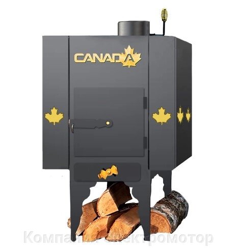Дров'яна піч Canada з теплоаккумулятором тривалого горіння від компанії Компанія Єлектромотор - фото 1