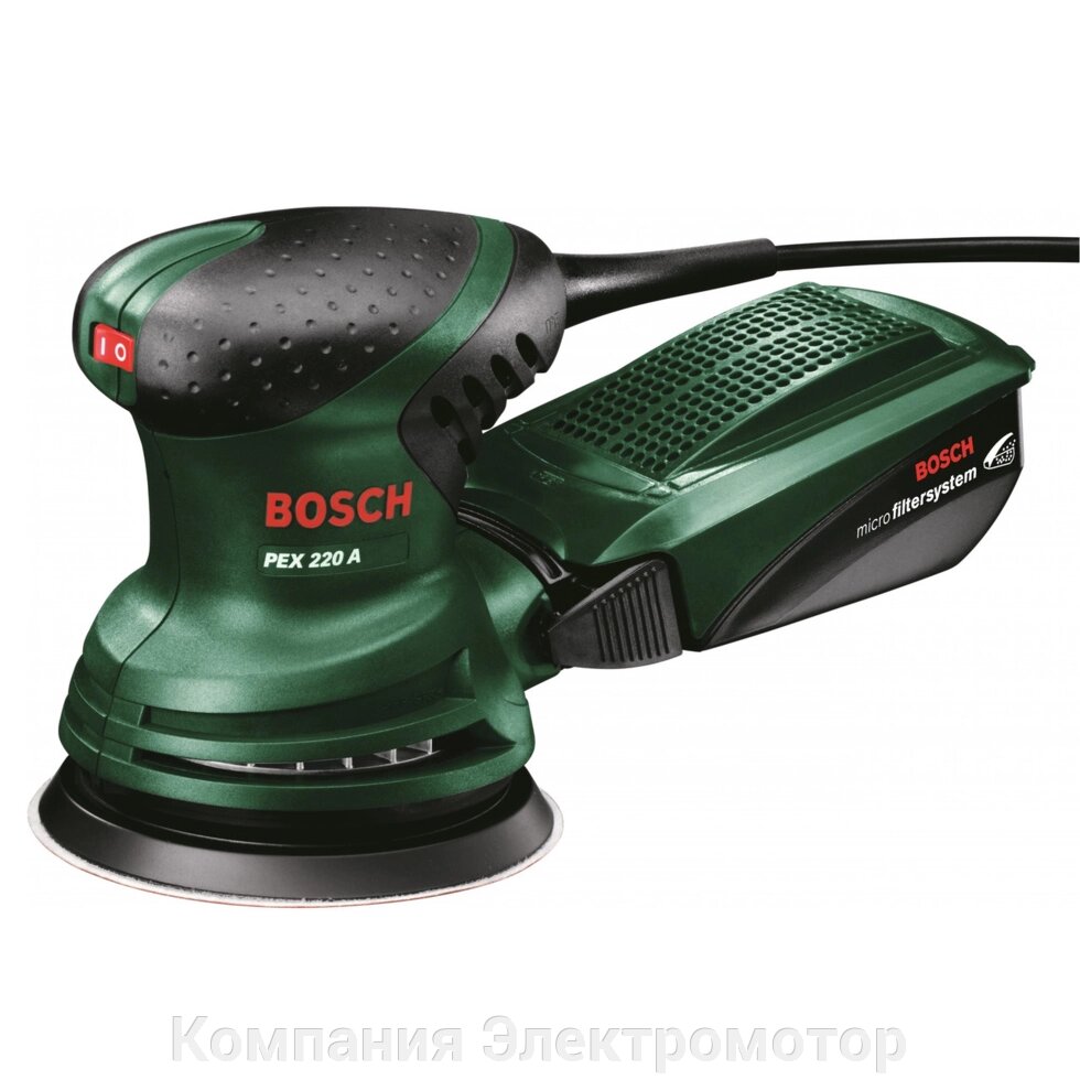 Ексцентрична шліфувальна машина Bosch PEX 220 A від компанії Компанія Єлектромотор - фото 1