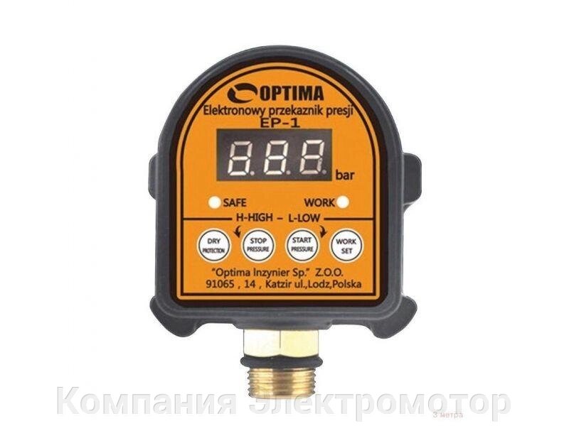 Електронне реле тиску Optima EP-1 (000008798) від компанії Компанія Єлектромотор - фото 1