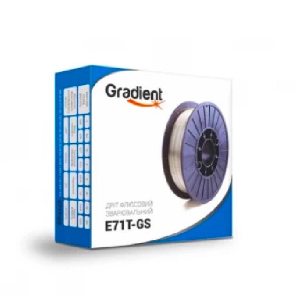 Флюсовий зварювальний дріт GRADIENT E71T-GS Ø 0.8 мм (5 кг) самозахисний від компанії Компанія Єлектромотор - фото 1