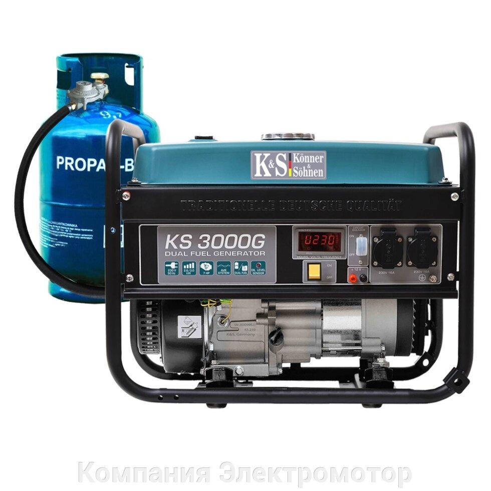 Газобензиновий генератор Konner & Sohnen KS 3000G від компанії Компанія Єлектромотор - фото 1