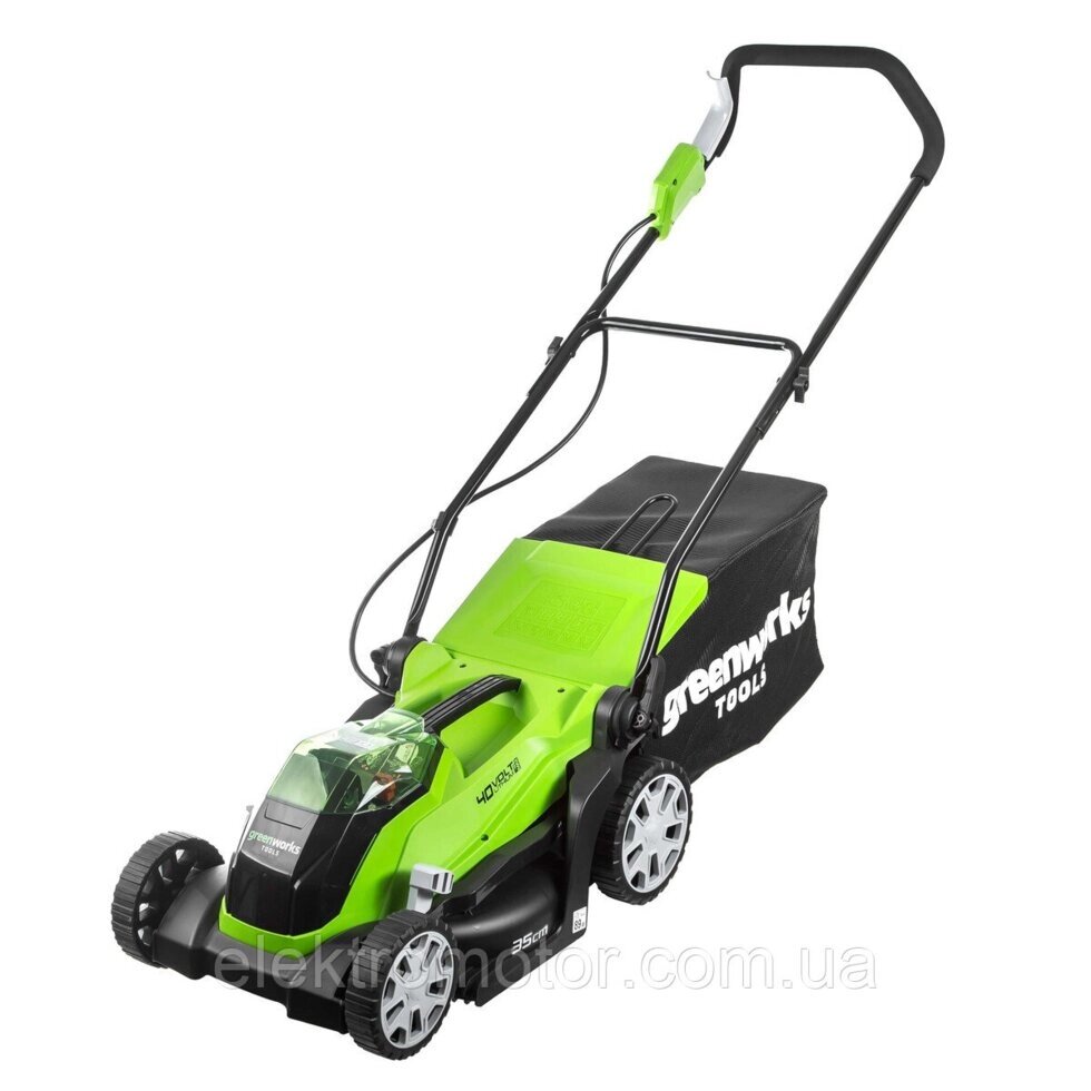 Газонокосарка акумуляторна Greenworks G40LM35 (2501907) (без акумулятора і ЗУ) від компанії Компанія Єлектромотор - фото 1