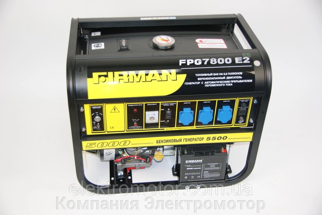 Генератор бензиновий Firman FPG7800E2 від компанії Компанія Єлектромотор - фото 1
