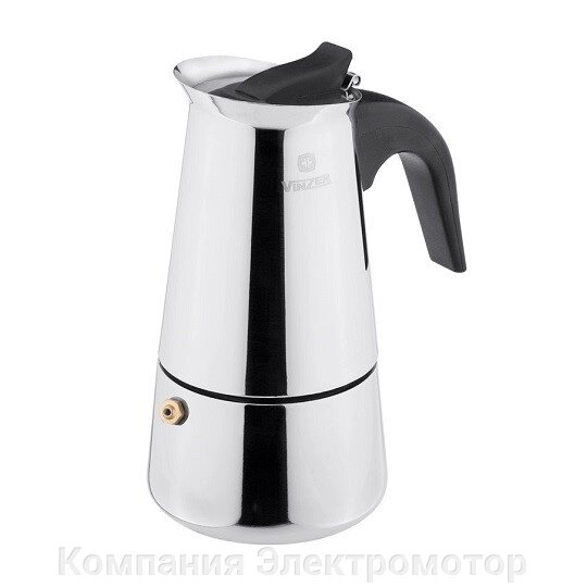 Гейзерна кавоварка Vinzer Moka Inox Induction 89392 (6 год) від компанії Компанія Єлектромотор - фото 1