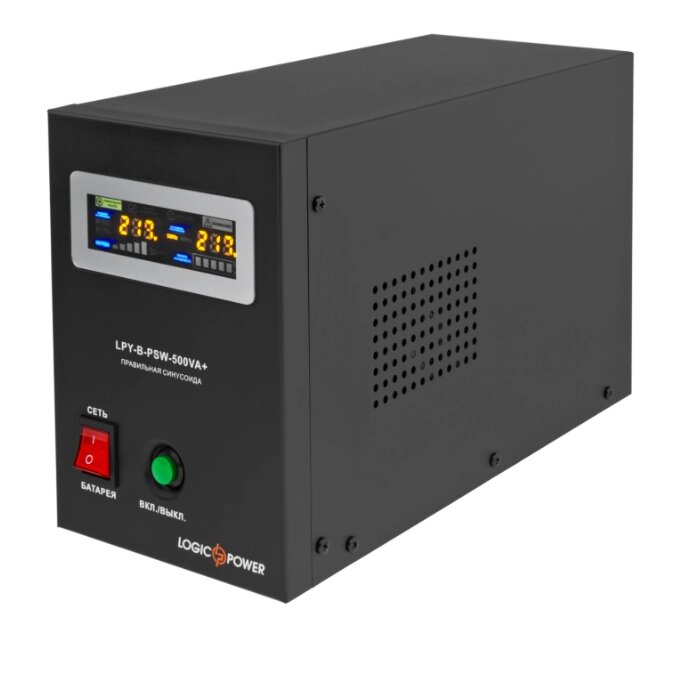 ИБП LogicPower LPY-B-PSW-500VA+ (350Вт) 5A/10A від компанії Компанія Єлектромотор - фото 1