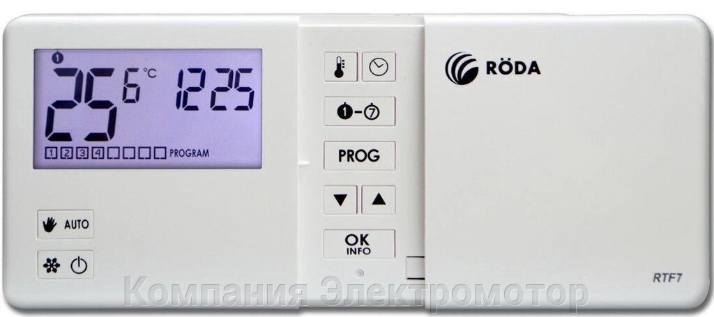 Кімнатний тижневий термостат Roda RTW7 від компанії Компанія Єлектромотор - фото 1