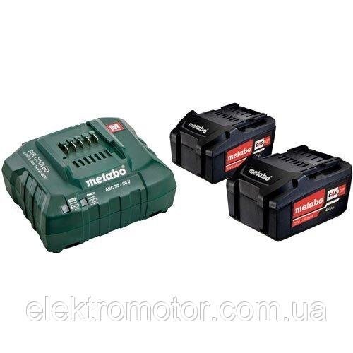 Комплект Metabo CAS 2 акумулятора Li-Power 18В 4,0Ач + зарядний ASC 55 12-36В від компанії Компанія Єлектромотор - фото 1