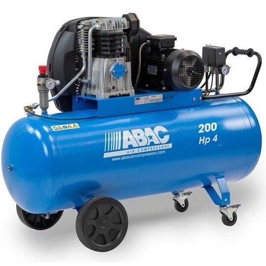 Компресор ABAC PRO A49B 200 CT5,5, 200 л, 400/3/50, 595 л/хв, 11бар, 4 кВт, 1400об/хв, 95 дБ (4116000241) від компанії Компанія Єлектромотор - фото 1