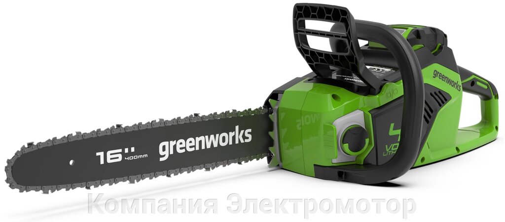 Ланцюгова пила акумулятора Greenworks GD40CS18 (без акумулятора та пам'яті) від компанії Компанія Єлектромотор - фото 1