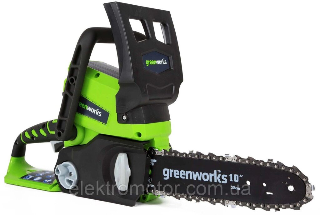 Ланцюгова пила акумуляторна Greenworks G24CS25 (2000007) (без акумулятора і ЗУ) від компанії Компанія Єлектромотор - фото 1