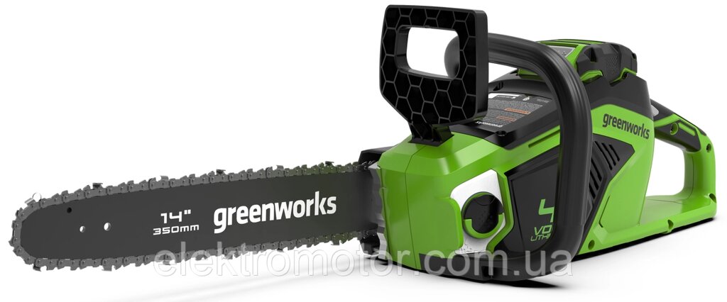 Ланцюгова пила акумуляторна Greenworks GD40CS15 (2005707) (без акумулятора і ЗУ) від компанії Компанія Єлектромотор - фото 1