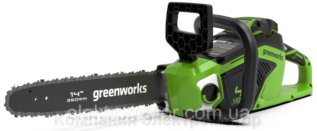 Ланцюгова пила акумуляторна Greenworks GD40CS15 (2005707) (без акумулятора і ЗУ) від компанії Компанія Єлектромотор - фото 1