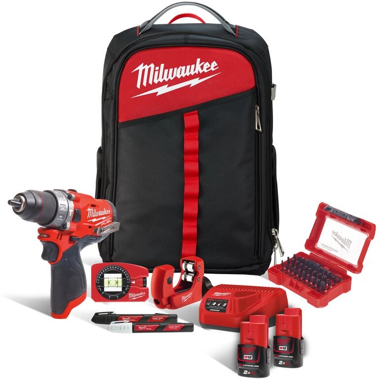 Набір акумуляторних інструментів Milwaukee M12 FPD-202XH (4933471384) від компанії Компанія Єлектромотор - фото 1