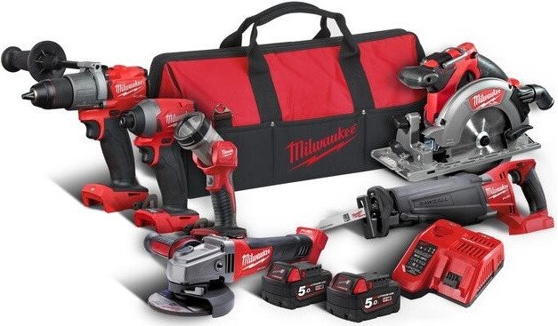 Набір акумуляторних інструментів Milwaukee M18FPP6C2-502B (4933464592) від компанії Компанія Єлектромотор - фото 1