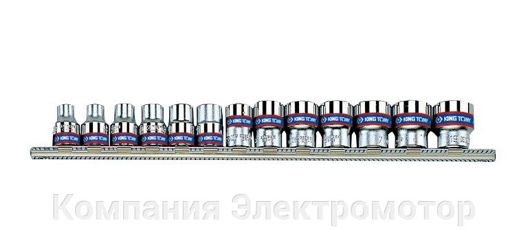 Набір головки King Tony 3013MR (13 об'єктів) від компанії Компанія Єлектромотор - фото 1