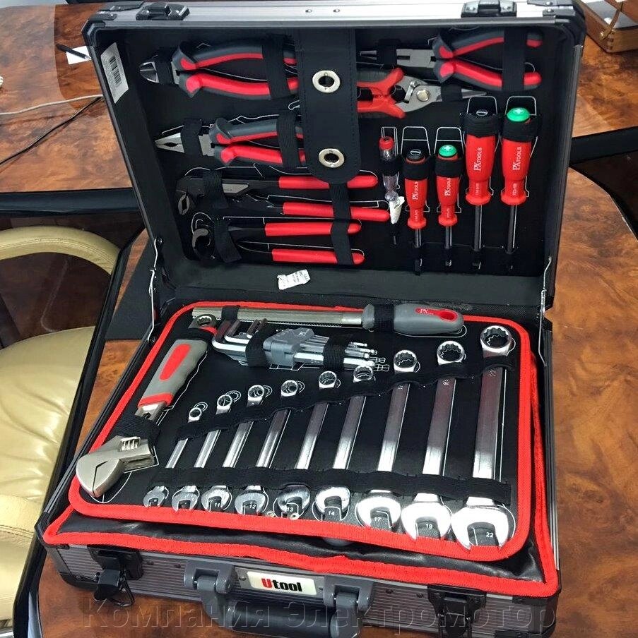 Набір інструментів для слюсаря Utool U10100PX, 120 предметів від компанії Компанія Єлектромотор - фото 1