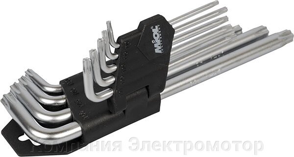Набір кінцевих клавіш Torx Miol CRV T10T51 (56-397) від компанії Компанія Єлектромотор - фото 1