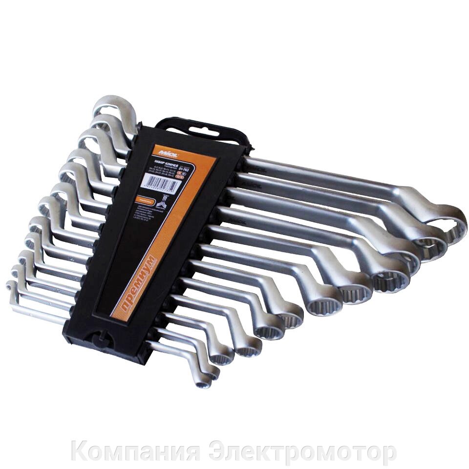 Набір накидних ключів Miol CrV (51-762) від компанії Компанія Єлектромотор - фото 1