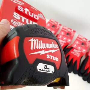 Рулетка магнітна Milwaukee STUD, 8 м (4932471627)