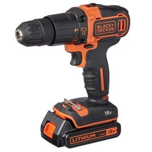 Шок-дриль-Шуруврет BLACK+DECKER BDCHD18KB