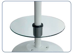 Скляний стіл (для Elegance і Rattan, 37 cm для стійки Ø50 мм)