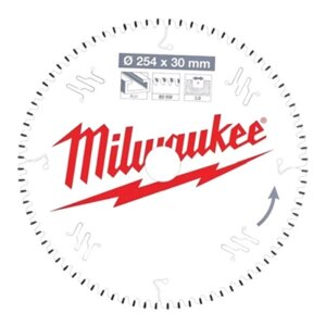 Пиляльний диск Milwaukee PFTE Ø 254х30х3.0 мм 80 зуб. (4932471318)