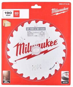 Пиляльний диск Milwaukee 190/30 мм, 16 зуб. (4932471300)