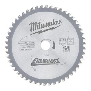 Пиляльний диск Milwaukee для металу Ø174x20 мм 50 зуб. (48404017)
