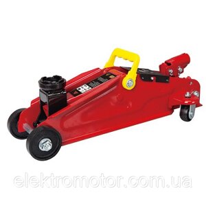 Домкрат підкатний GTM T83003C гідравлічний із поворотною ручкою