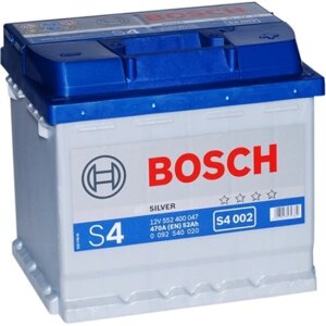 Аккумулятор bosch s4 silver 6СТ-52 евро