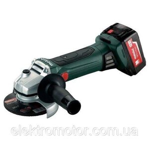 Кутова шліфувальна машина одноручна акумуляторна Metabo W 18LTX 125 Quick