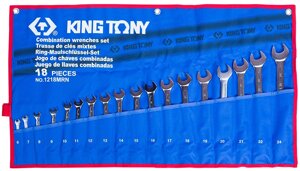 Набір клавіш KING TONY 18 одиниць (6-24мм) Корпус Tetoron (1218MRN)}