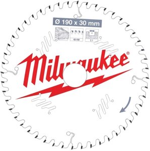 Пиляльний диск Milwaukee 190/30 мм, 48 зуб. (4932471380)