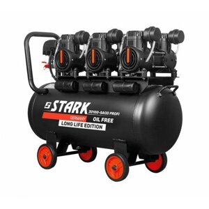 Компресор поршневий безоливний STARK 30100-SAOD Profi 100 л (300030105)