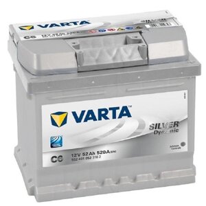 Акумулятор VARTA 6СТ 52 Silver Dynamic (C6)