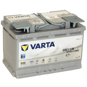 Акумулятор VARTA 6СТ 70 Silver Dynamic AGM (E39)