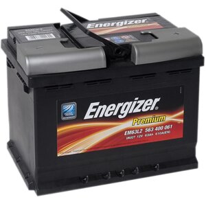 Акумулятор Energizer 6ст-63 R + (610A) 242 * 175 * 190