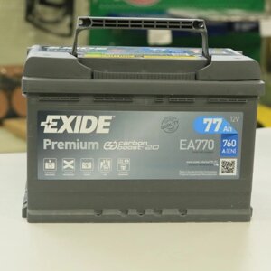 Акумулятор Exide Premium 6СТ-77 Євро