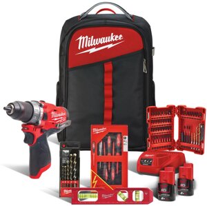 Набір акумуляторних інструментів Milwaukee M12 FPD-202BH (4933471383)