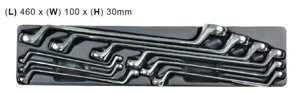 Набір накидних ключів Whirlpower 6-27 мм, 9 шт, ложемент