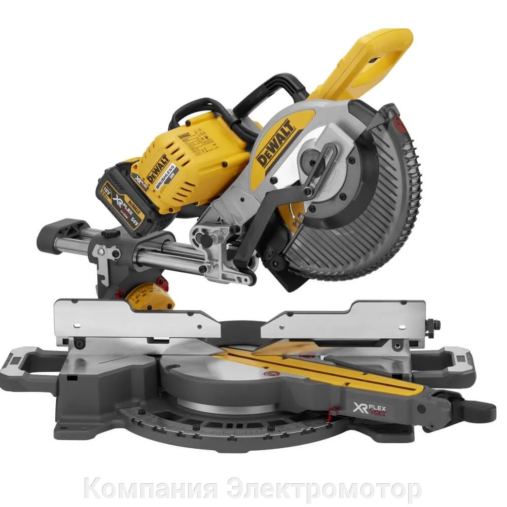 Пила торцювальна безщіточна акумуляторна DeWalt DCS727T2 від компанії Компанія Єлектромотор - фото 1