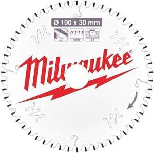 Пиляльний диск Milwaukee 190/30 мм, 54 зуб. (4932471303)