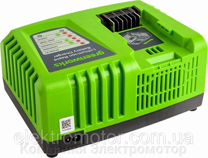 Швидке універсальний зарядний пристрій Greenworks G40UC4 без АКБ (2924107) від компанії Компанія Єлектромотор - фото 1