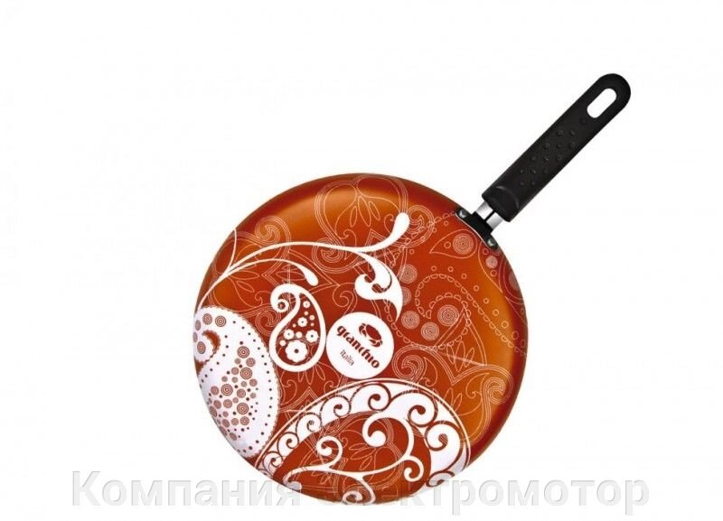 Сковорода для млинців Granchio Ornamento помаранчева 23 см. 88269 від компанії Компанія Єлектромотор - фото 1