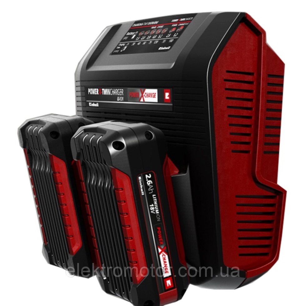 Зарядний пристрій Einhell Power-X-Twincharger 3 A від компанії Компанія Єлектромотор - фото 1