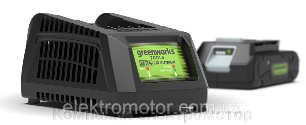 Зарядний пристрій Greenworks G24C (2913907) від компанії Компанія Єлектромотор - фото 1