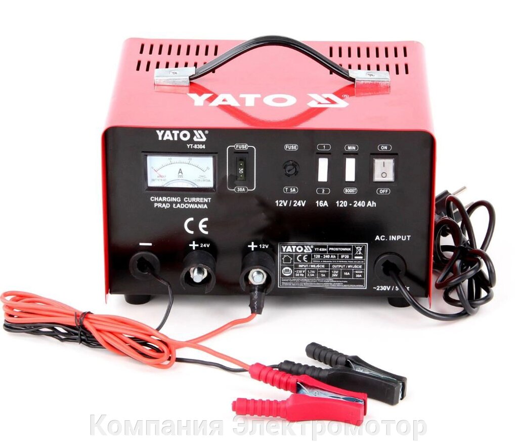 Зарядное устройство YATO YT-8304 від компанії Компанія Єлектромотор - фото 1